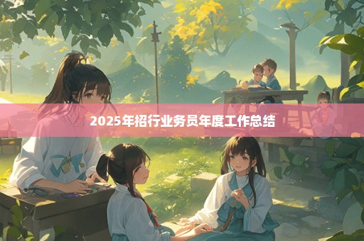 2025年招行业务员年度工作总结