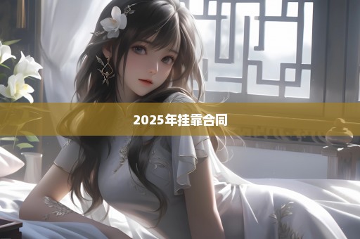 2025年挂靠合同