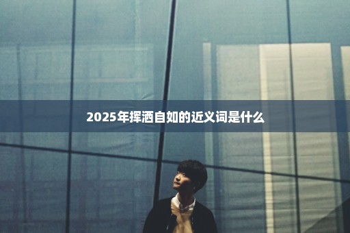 2025年挥洒自如的近义词是什么