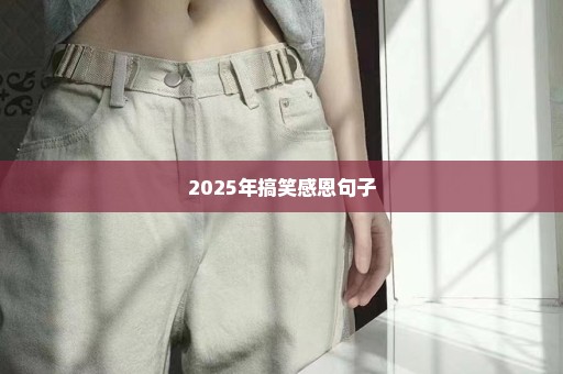 2025年搞笑感恩句子