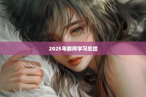 2025年教师学习总结
