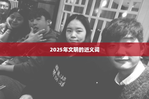2025年文明的近义词