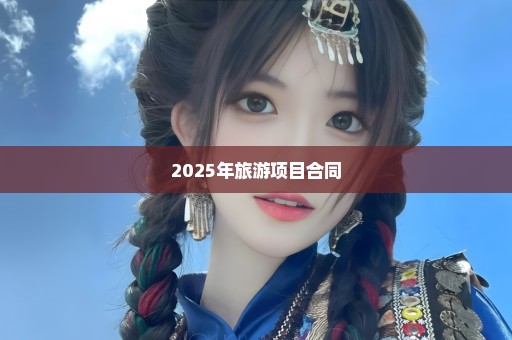 2025年旅游项目合同