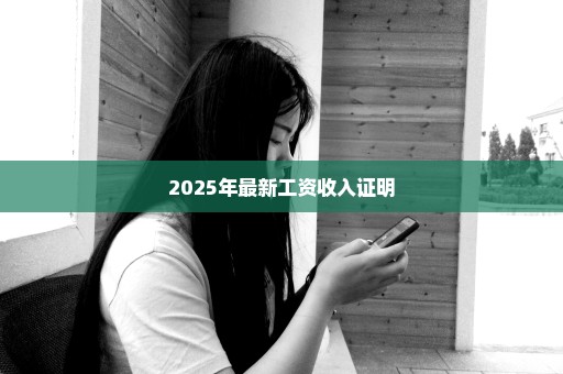 2025年最新工资收入证明