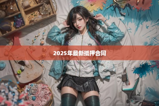 2025年最新抵押合同