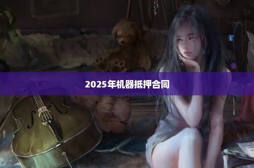 2025年机器抵押合同