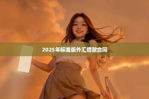 2025年标准版外汇借款合同