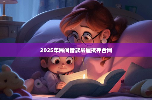 2025年民间借款房屋抵押合同