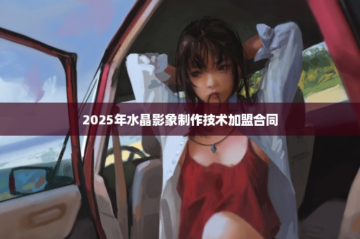 2025年水晶影象制作技术加盟合同