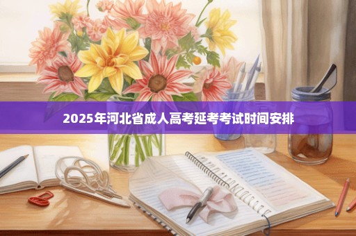 2025年河北省成人高考延考考试时间安排
