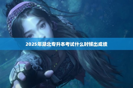 2025年湖北专升本考试什么时候出成绩