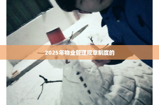 2025年物业管理规章制度的