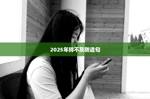 2025年猝不及防造句