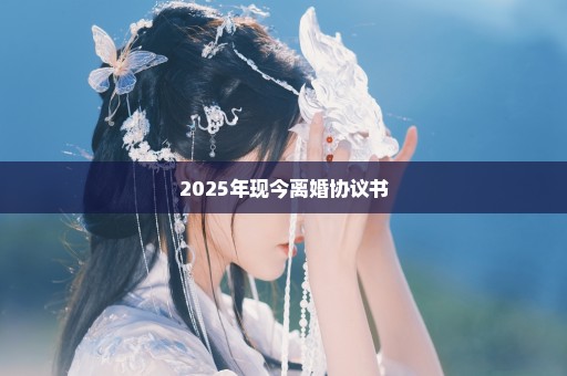 2025年现今离婚协议书