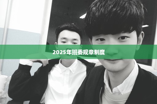 2025年班委规章制度