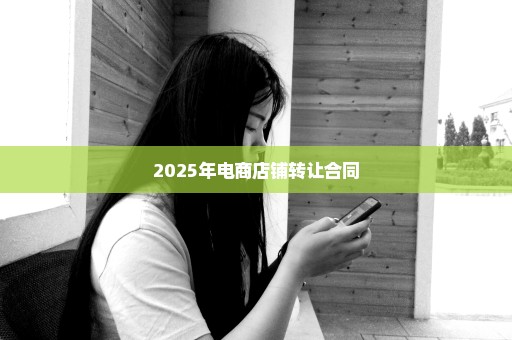 2025年电商店铺转让合同
