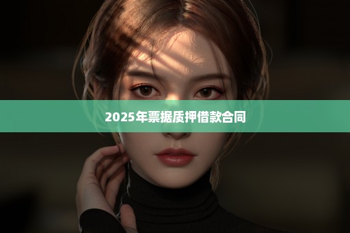 2025年票据质押借款合同
