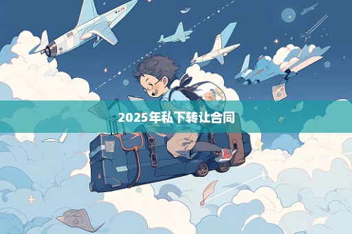 2025年私下转让合同
