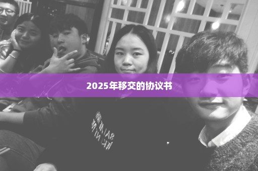 2025年移交的协议书