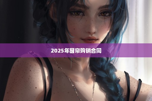 2025年窗帘购销合同