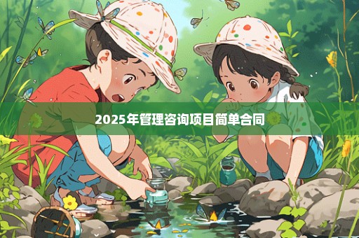 2025年管理咨询项目简单合同