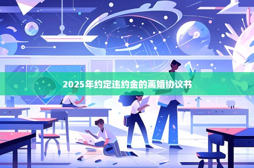 2025年约定违约金的离婚协议书