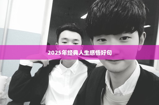 2025年经典人生感悟好句