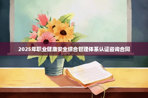 2025年职业健康安全综合管理体系认证咨询合同