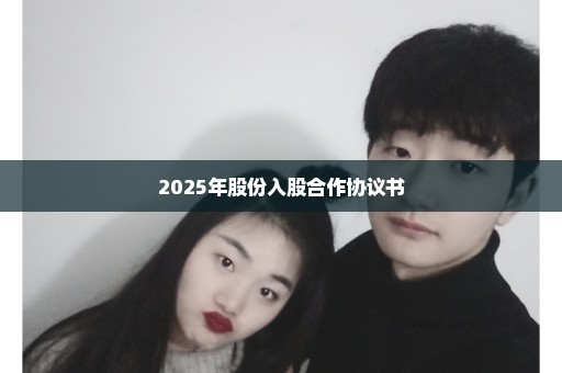 2025年股份入股合作协议书