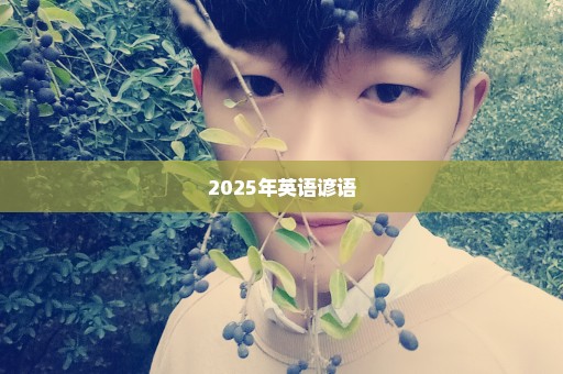 2025年英语谚语