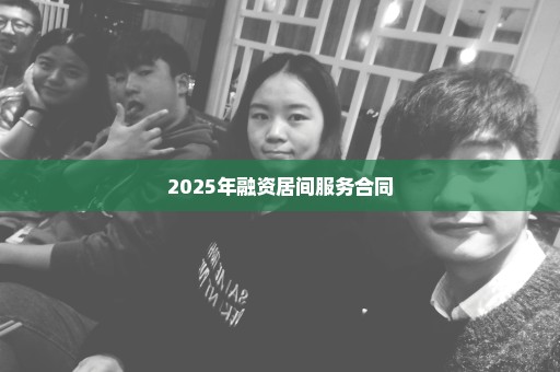 2025年融资居间服务合同