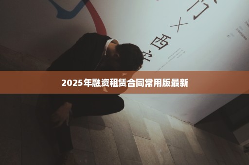 2025年融资租赁合同常用版最新