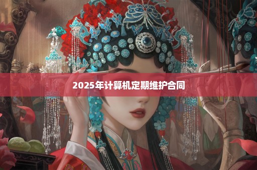 2025年计算机定期维护合同
