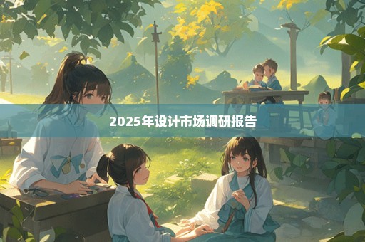2025年设计市场调研报告