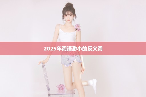 2025年词语渺小的反义词