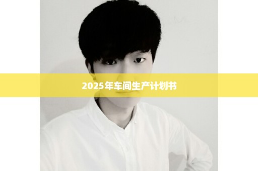 2025年车间生产计划书