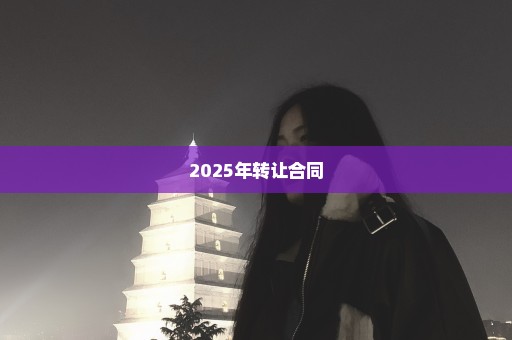 2025年转让合同