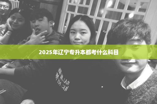2025年辽宁专升本都考什么科目