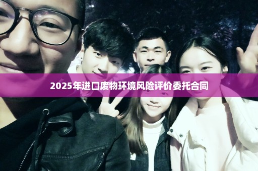 2025年进口废物环境风险评价委托合同