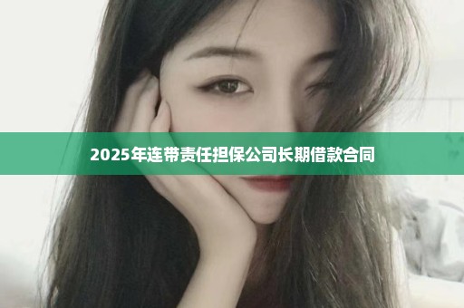 2025年连带责任担保公司长期借款合同