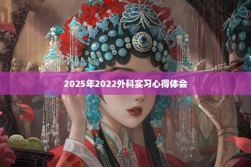 2025年2022外科实习心得体会