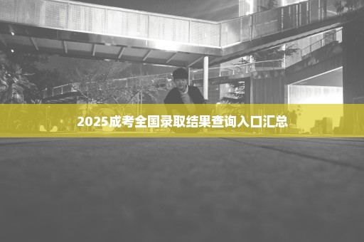 2025成考全国录取结果查询入口汇总