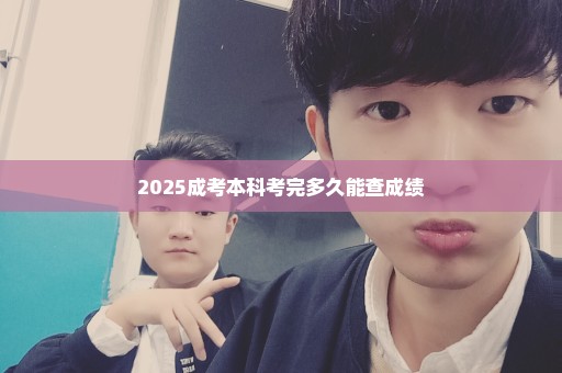 2025成考本科考完多久能查成绩