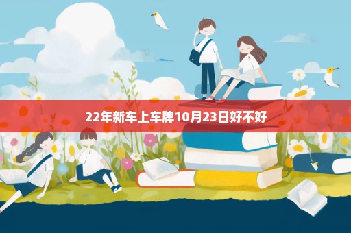 22年新车上车牌10月23日好不好