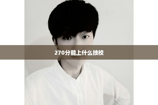 270分能上什么技校