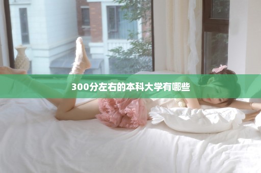 300分左右的本科大学有哪些