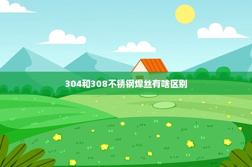304和308不锈钢焊丝有啥区别