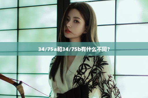 34/75a和34/75b有什么不同？