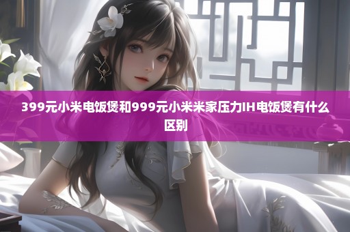 399元小米电饭煲和999元小米米家压力IH电饭煲有什么区别