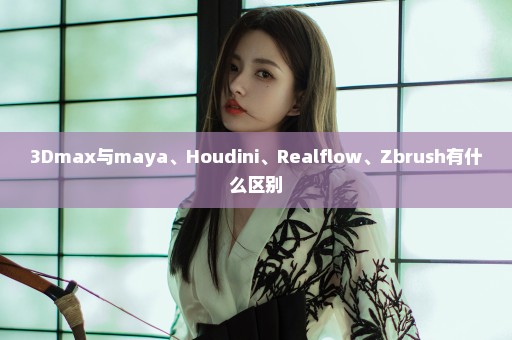 3Dmax与maya、Houdini、Realflow、Zbrush有什么区别
